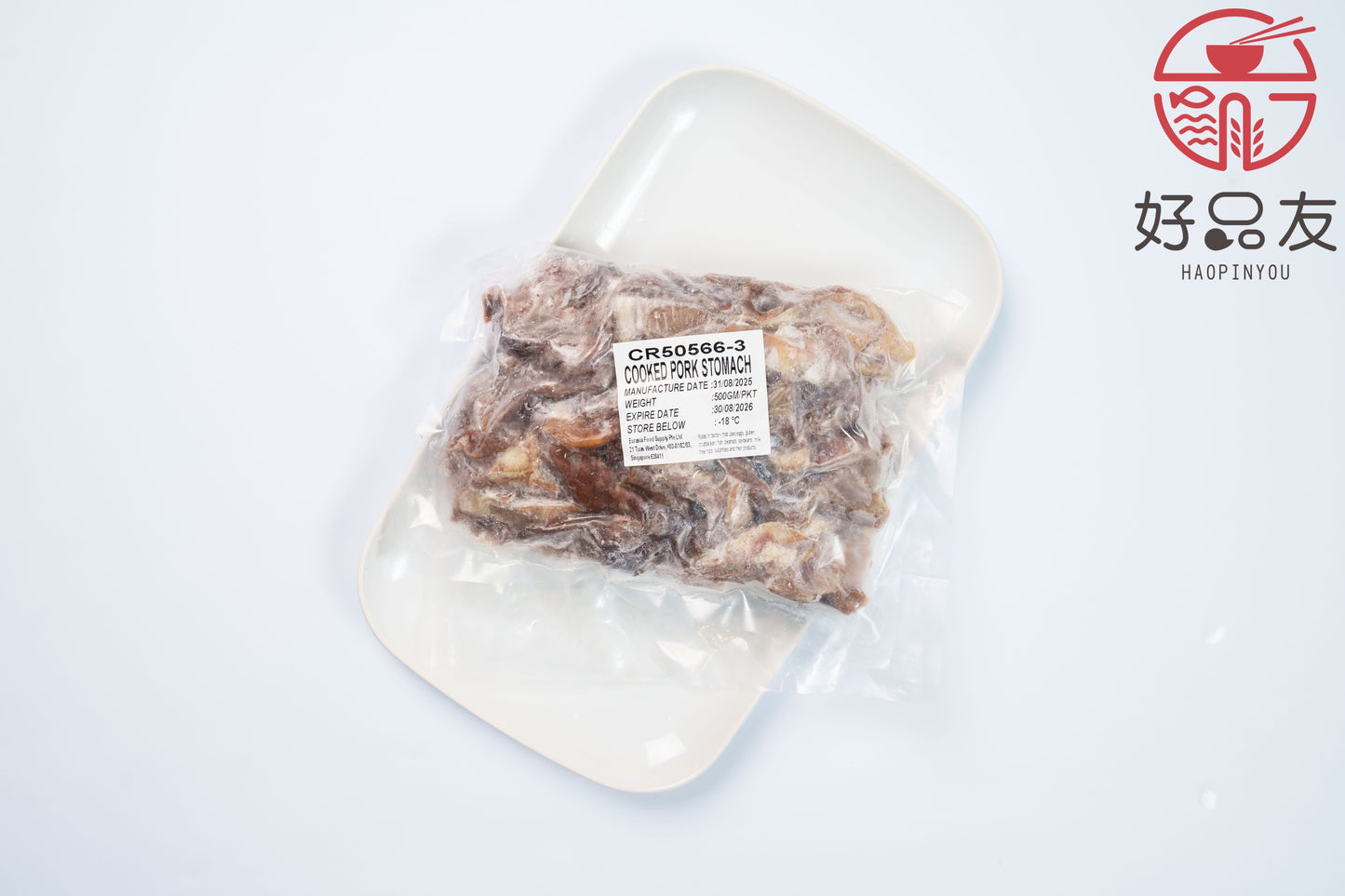 Cooked Pork Tripe 猪肚 (Cut) 500g/pk